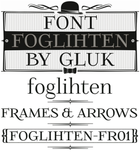 image: sample of foglihten font