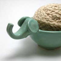 image: yarn bowl elephant