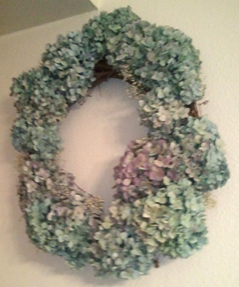 image: hydrangea wreath